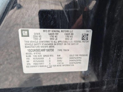 2017 Chevrolet Silverado 1500 LTZ