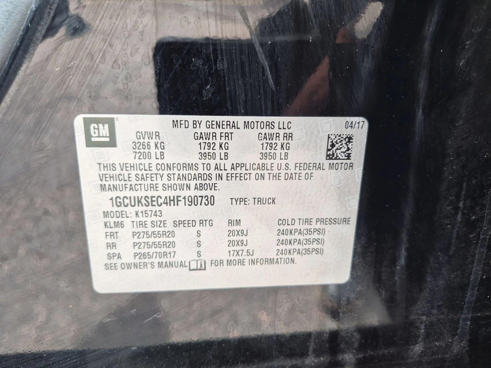 2017 Chevrolet Silverado 1500 LTZ