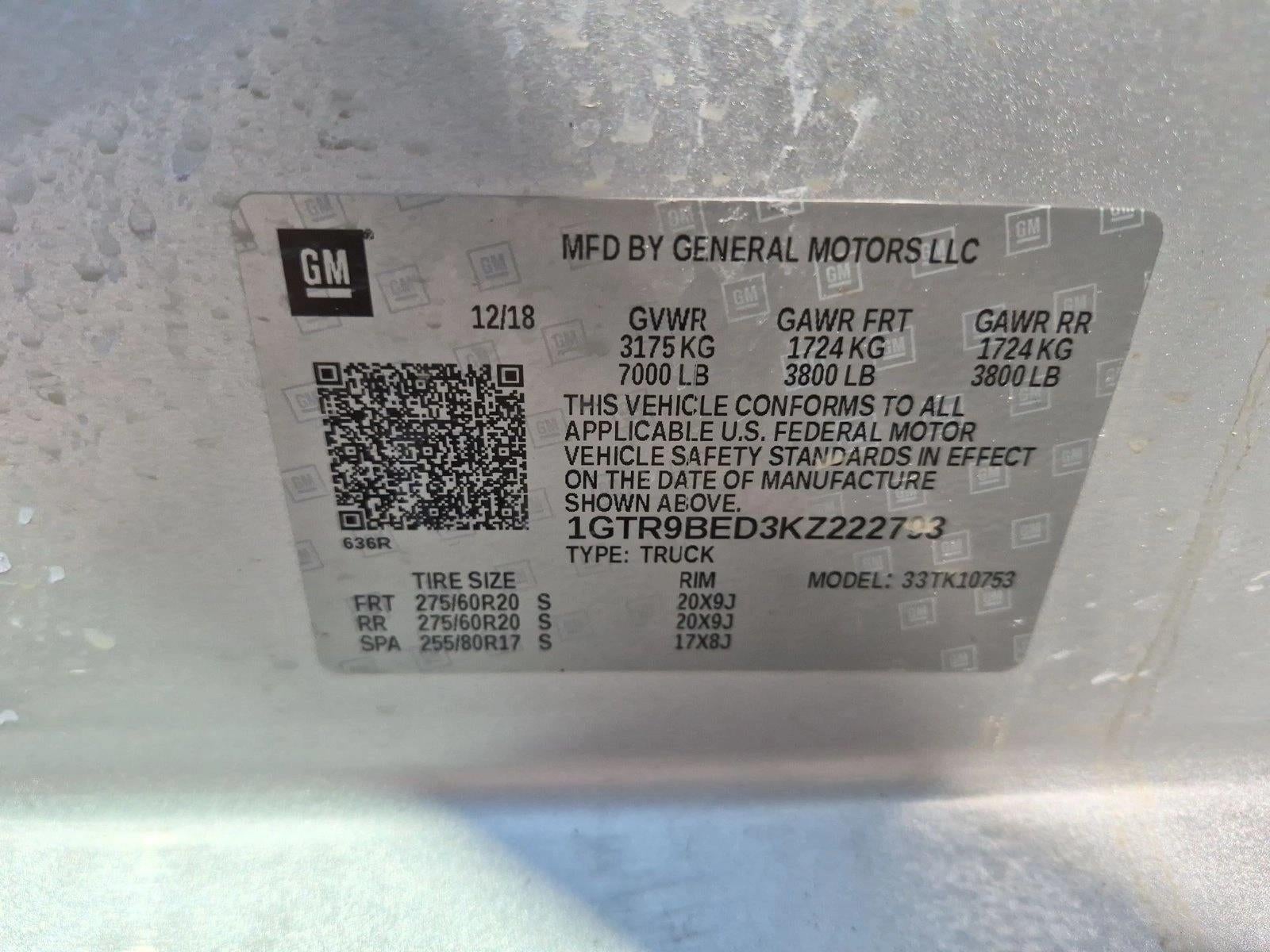 2019 GMC Sierra 1500 SLE