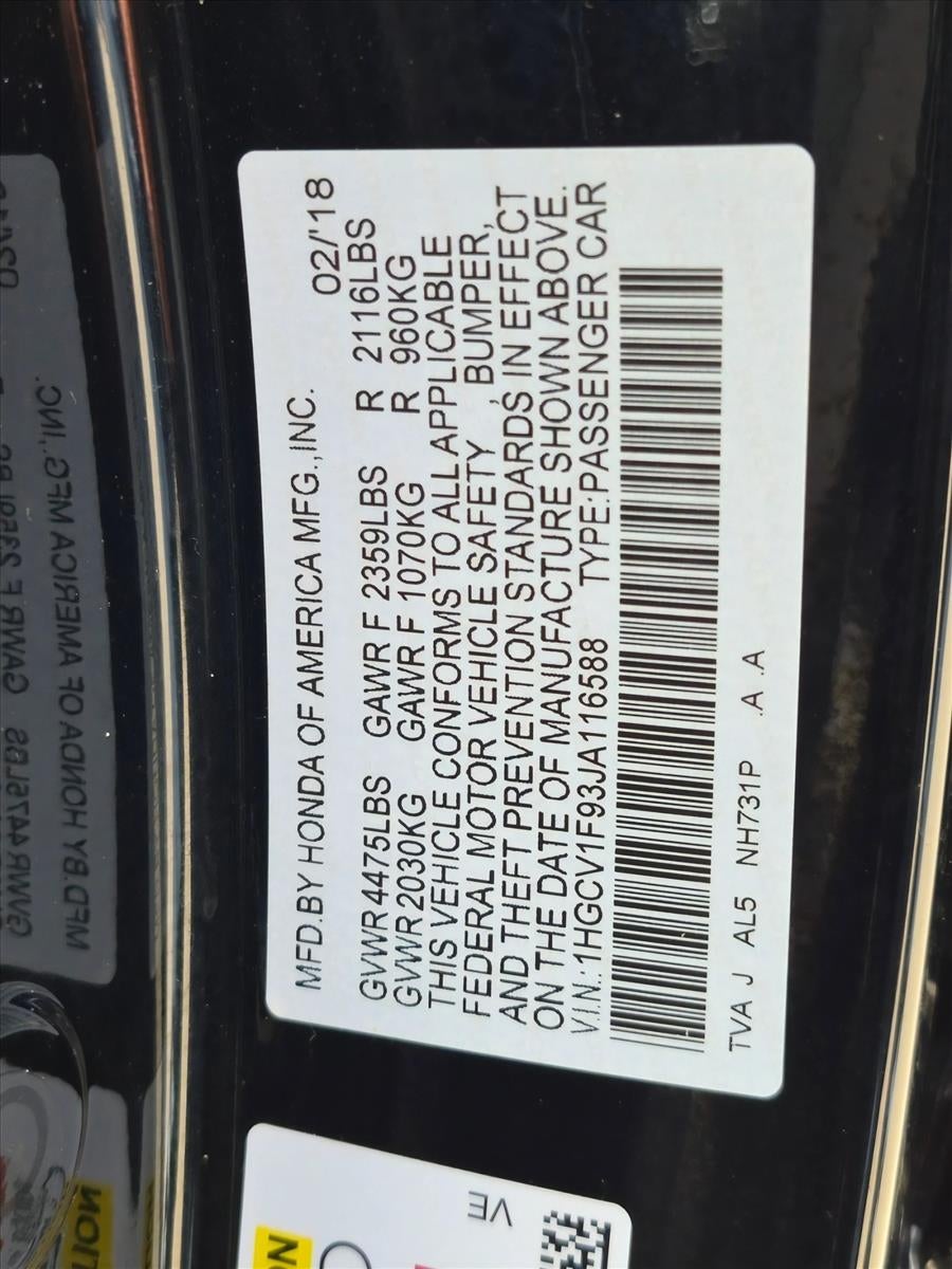 2018 Honda Accord Touring