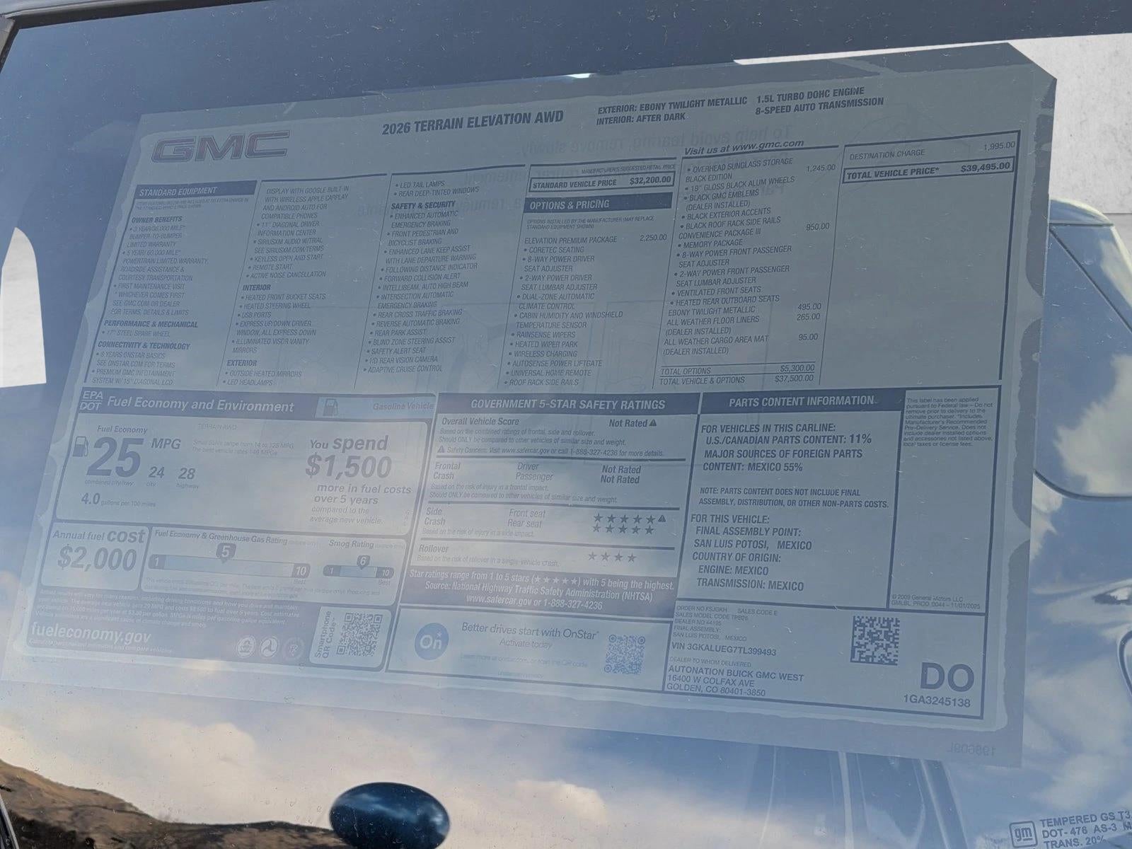 2026 GMC Terrain Elevation
