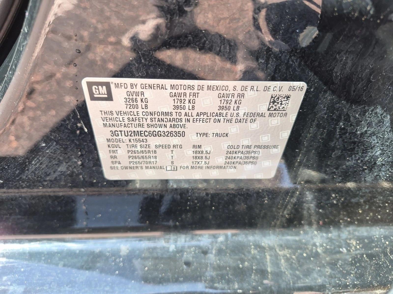 2016 GMC Sierra 1500 SLE
