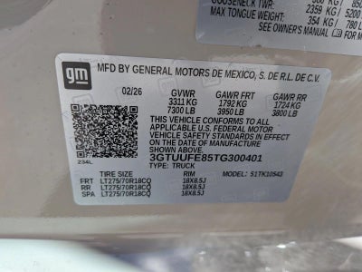 2026 GMC Sierra 1500 AT4X