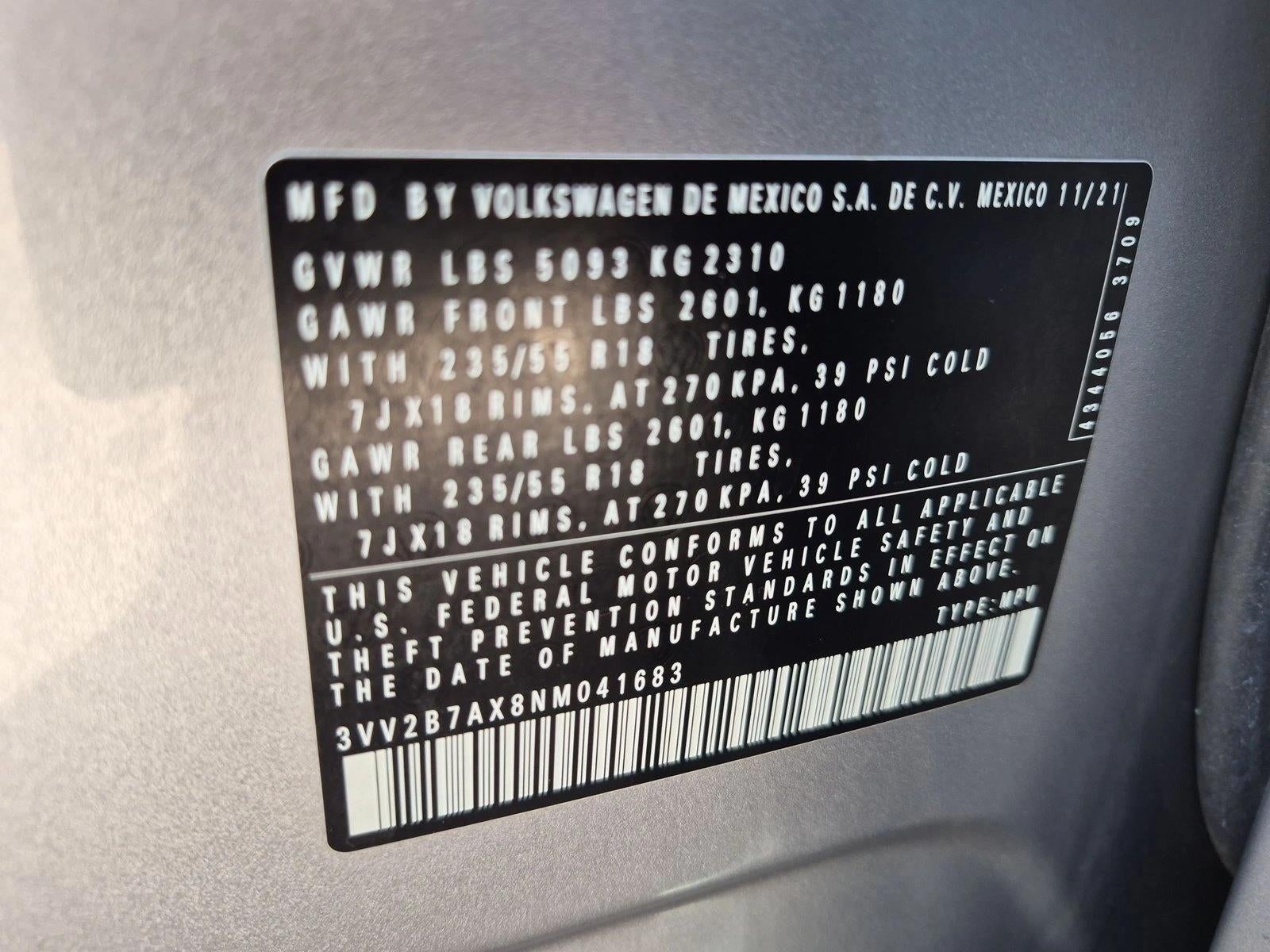 2022 Volkswagen Tiguan 2.0T SE