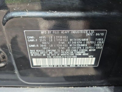 2015 Subaru Outback 2.5i Limited
