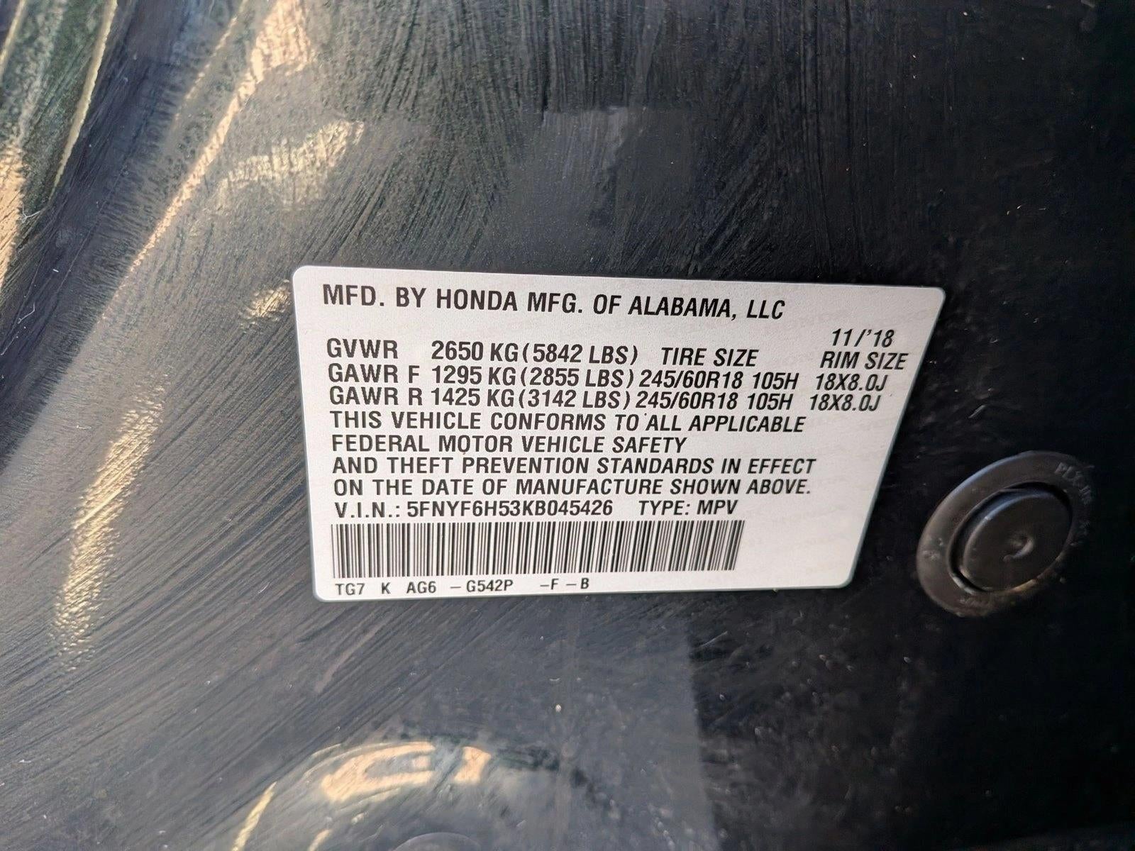 2019 Honda Pilot EX-L