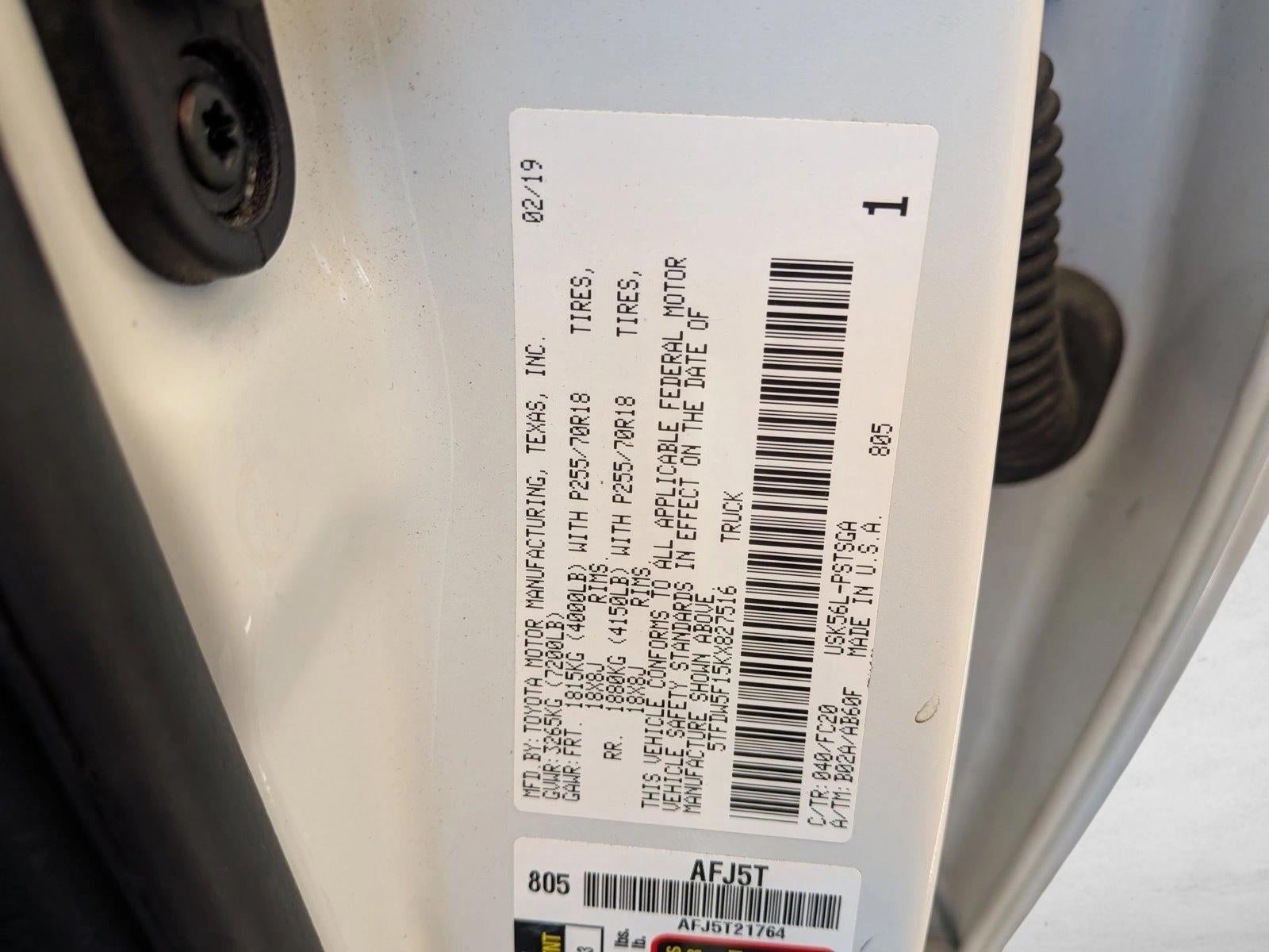 2019 Toyota Tundra 4WD SR5