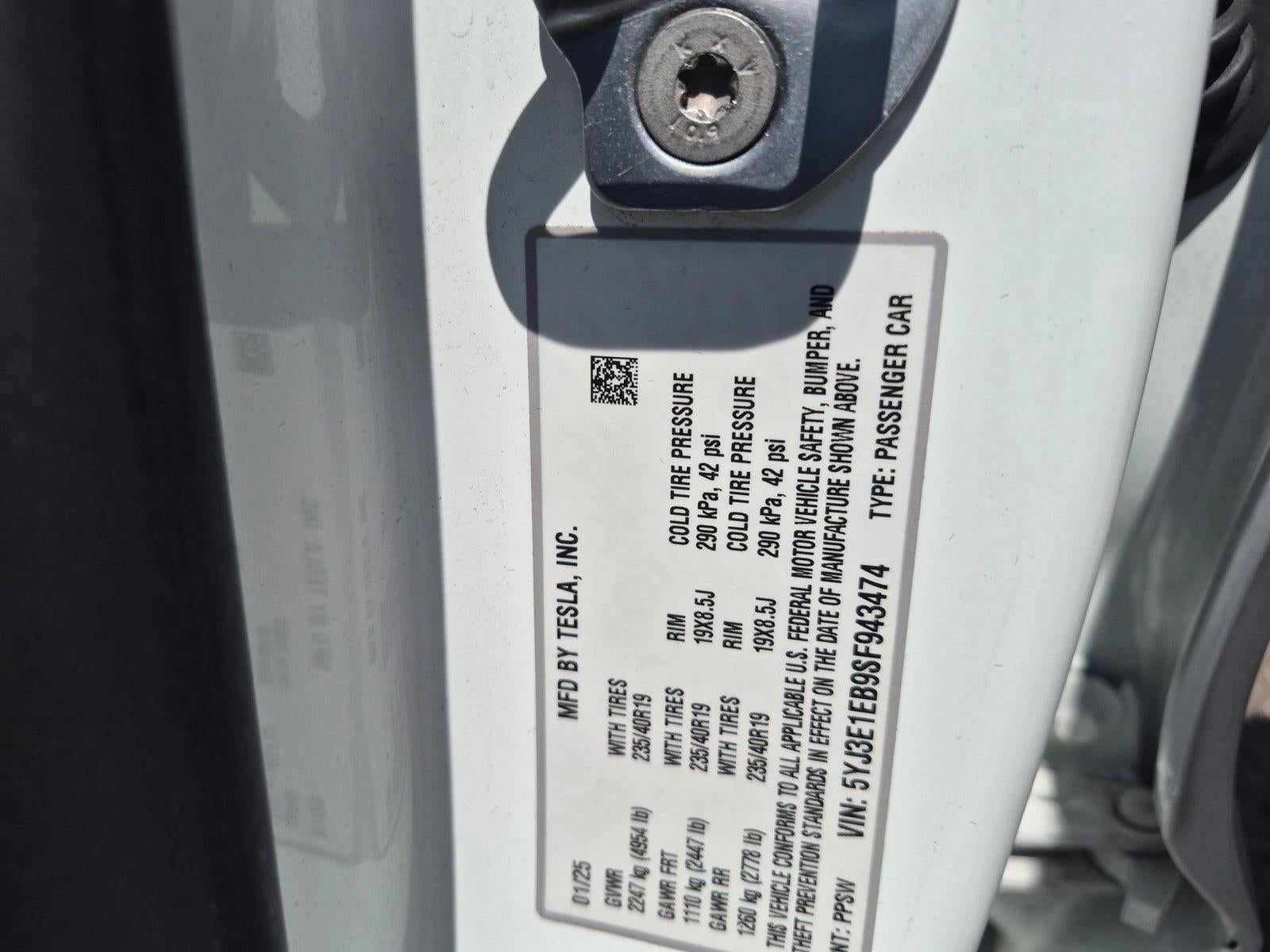 2025 Tesla Model 3 Long Range