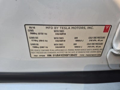 2016 Tesla Model S 75D