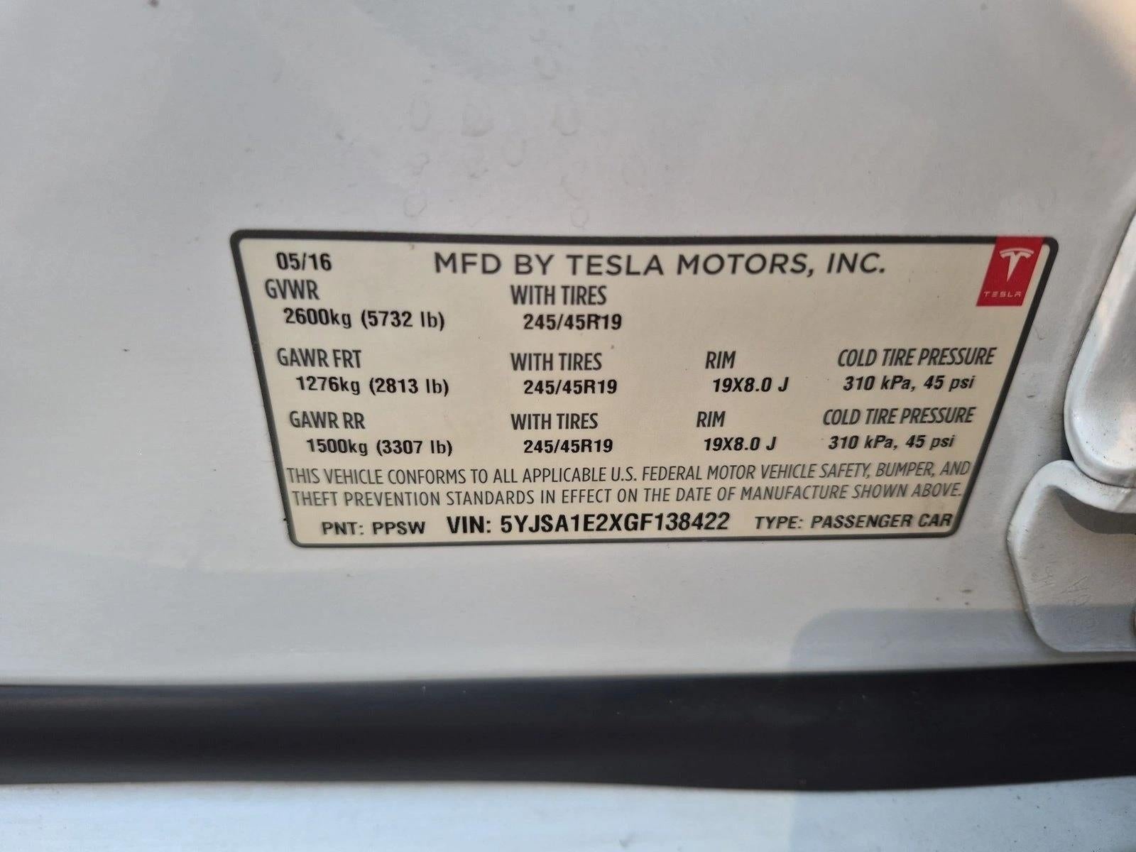 2016 Tesla Model S 75D