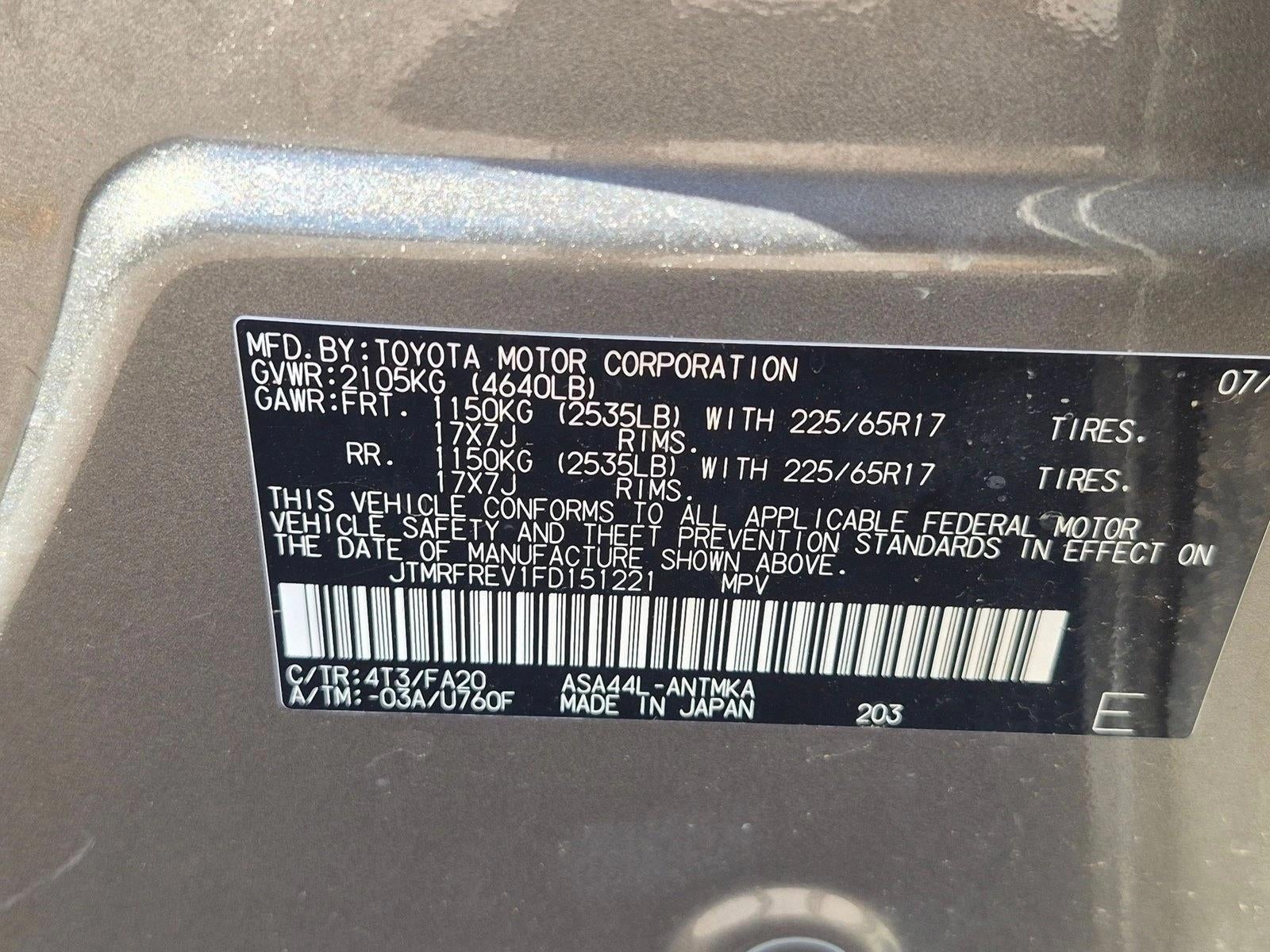 2015 Toyota RAV4 XLE