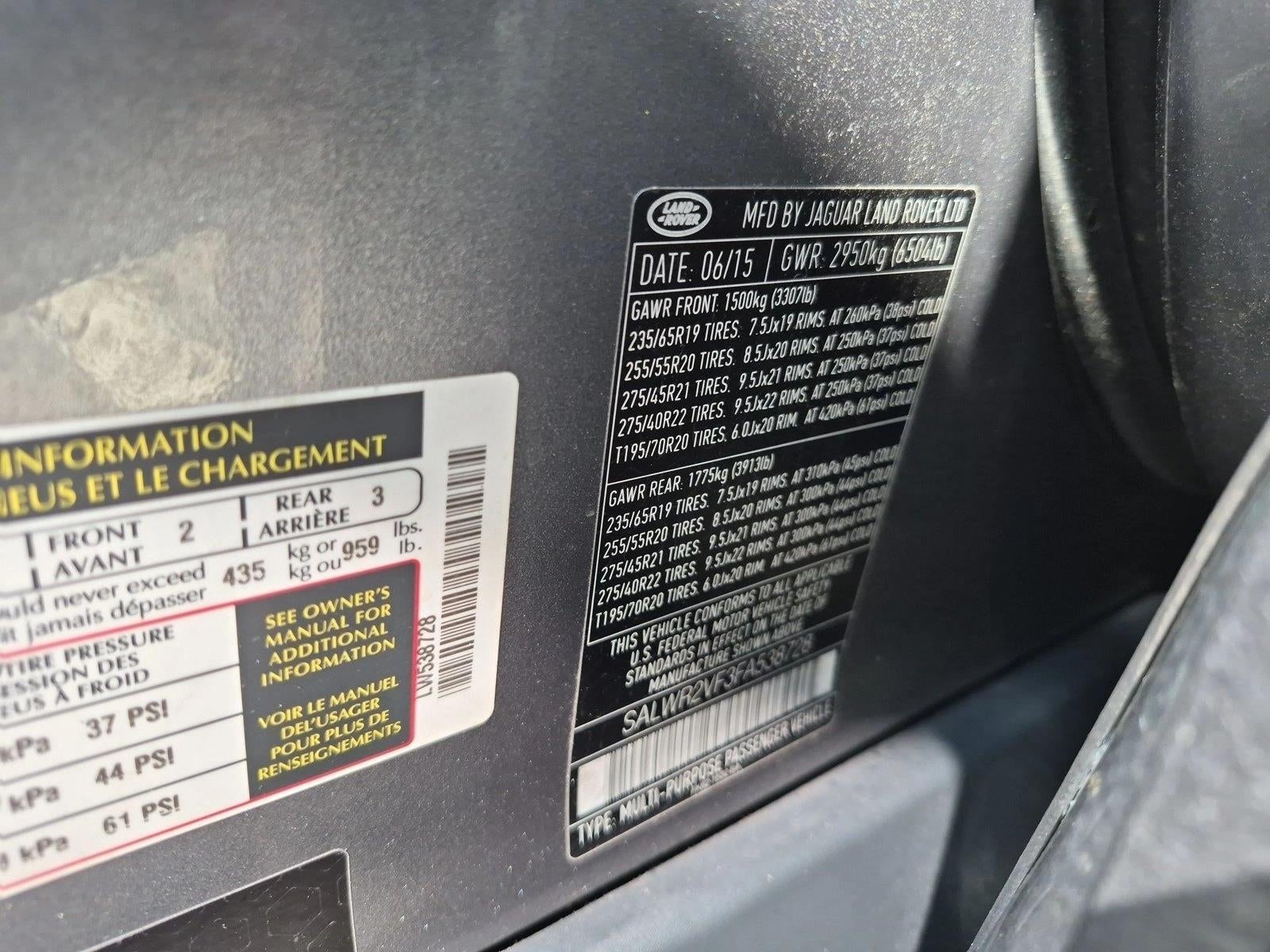 2015 Land Rover Range Rover Sport HSE