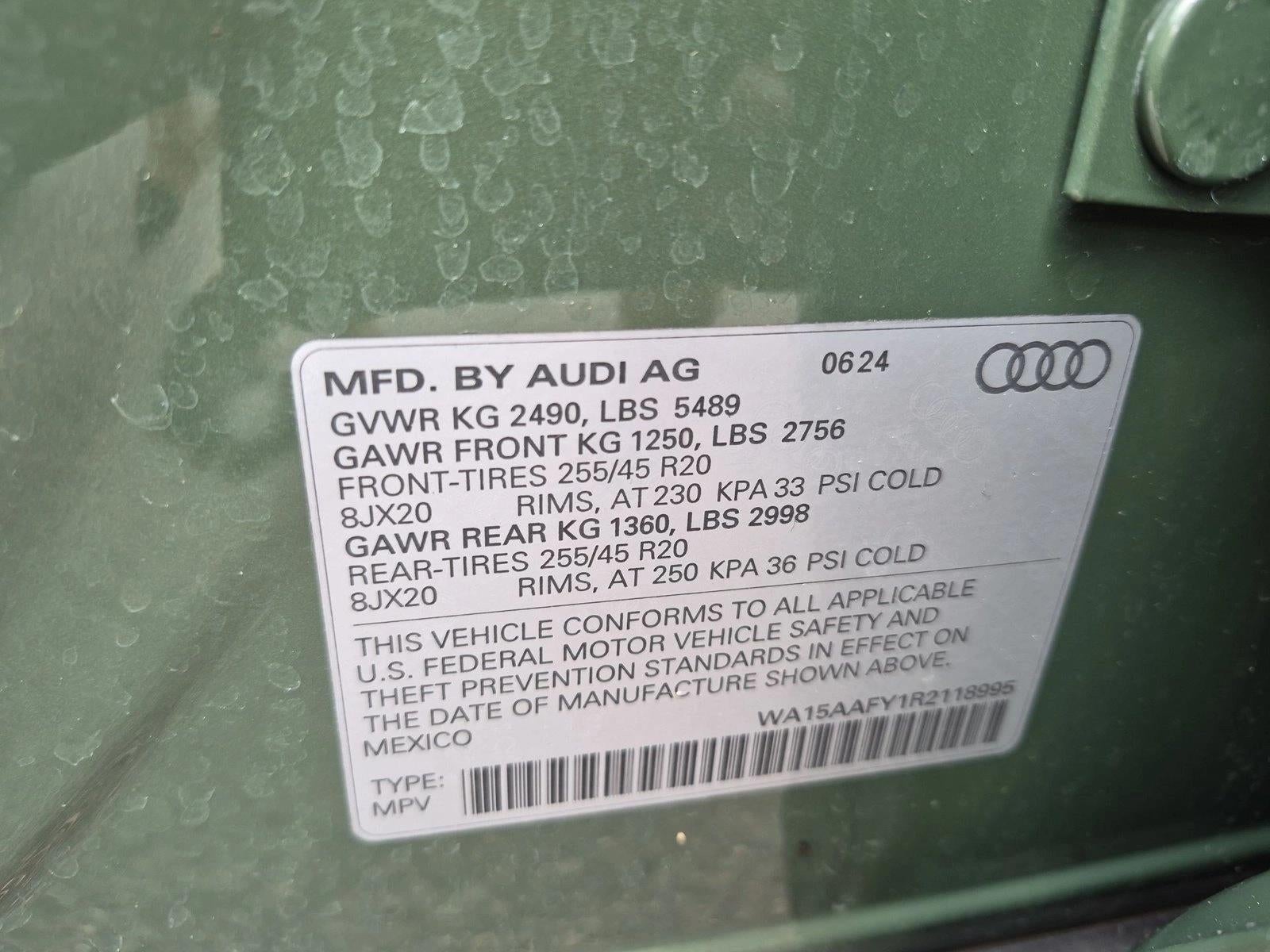 2024 Audi Q5 Sportback Premium Plus 45 TFSI S line quattro S tronic
