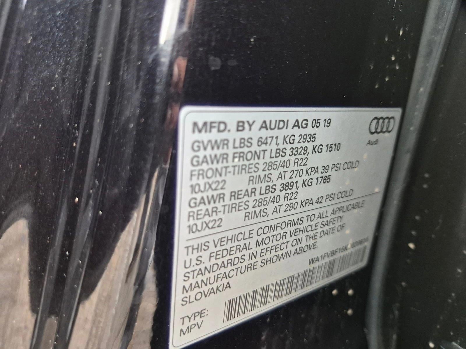2019 Audi Q8 55 Premium
