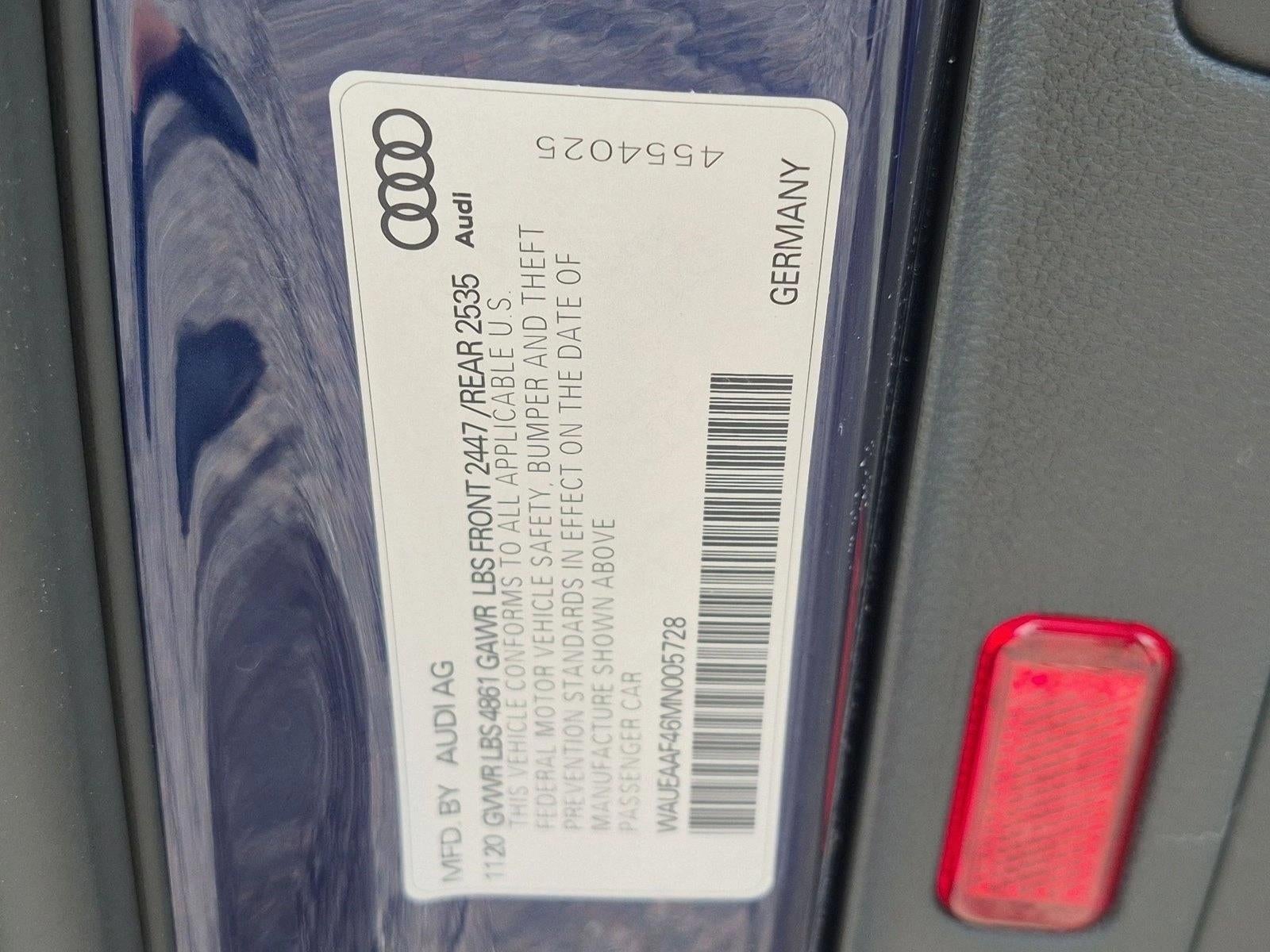 2021 Audi A4 Premium Plus 45 TFSI S line quattro S tronic