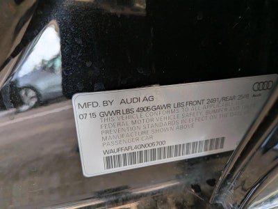 2016 Audi A4 Premium Plus