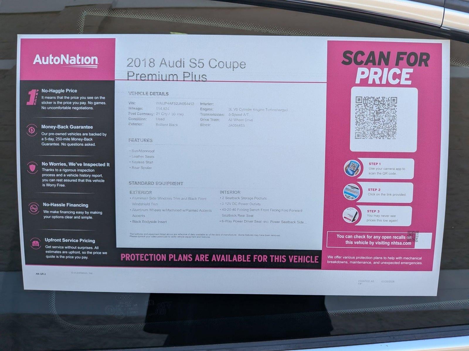 2018 Audi S5 Coupe Premium Plus