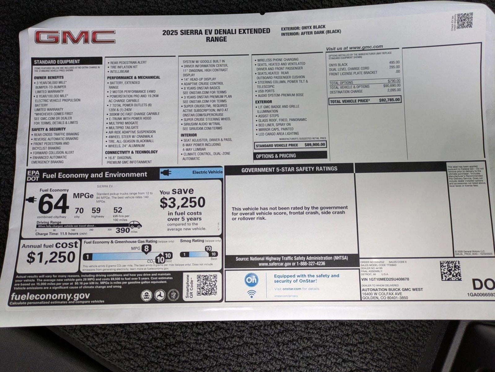 2025 GMC Sierra EV Extended Range Denali