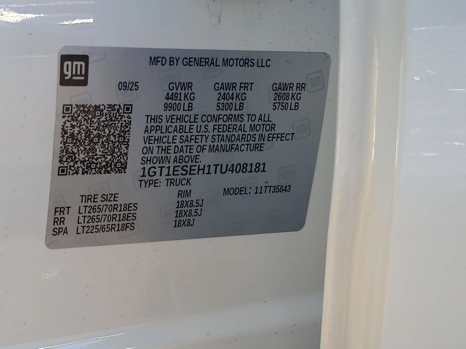 2026 GMC Sierra EV Elevation Standard Range