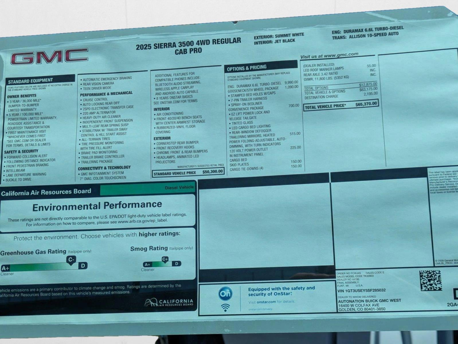 2025 GMC Sierra 3500 HD Pro