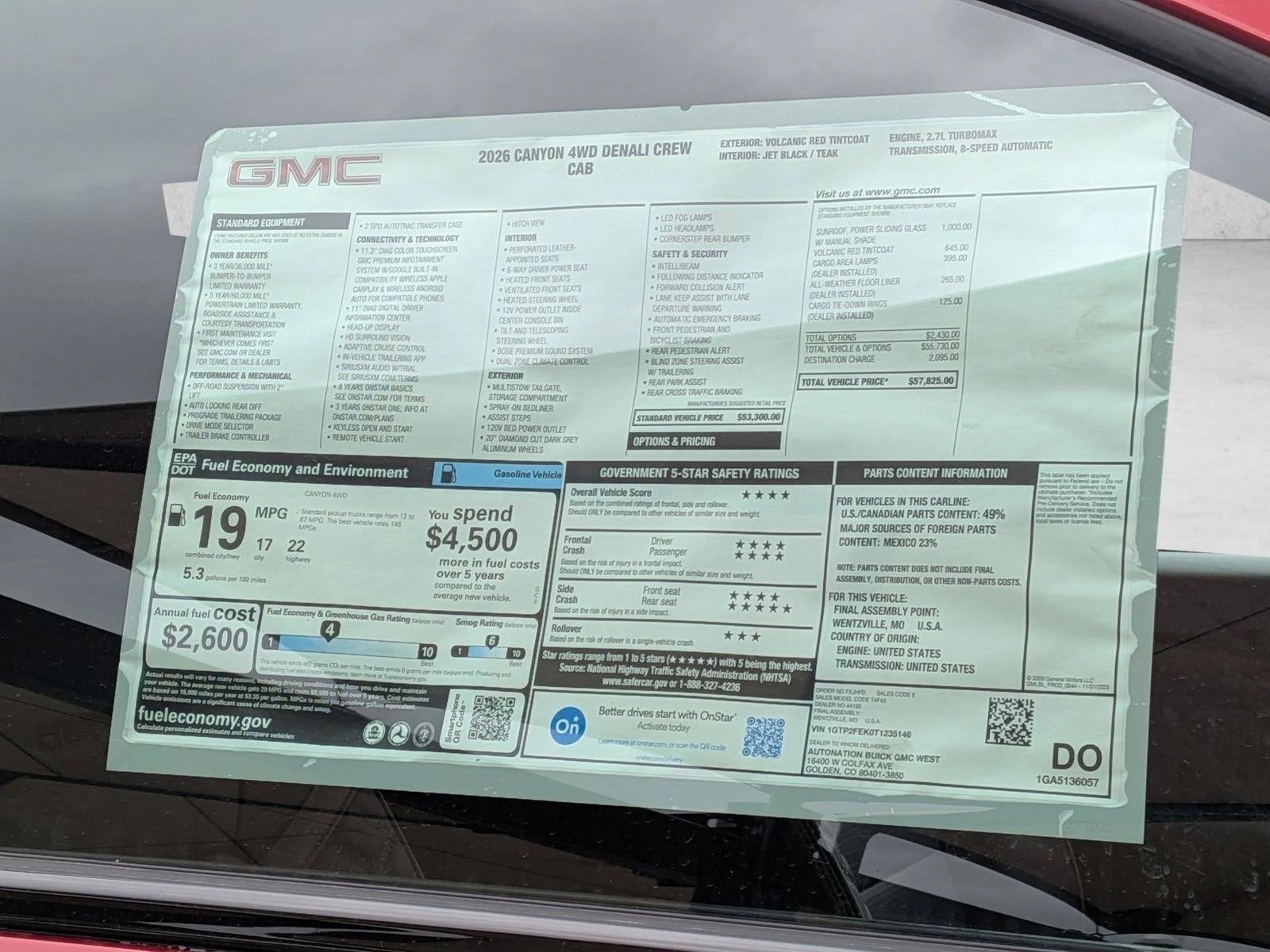 2026 GMC Canyon Denali