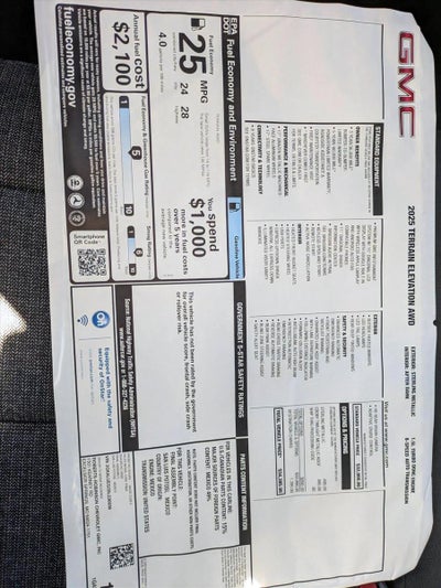 2025 GMC Terrain Elevation