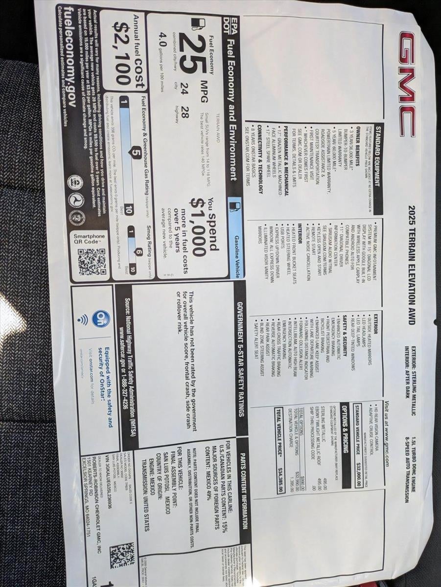 2025 GMC Terrain Elevation