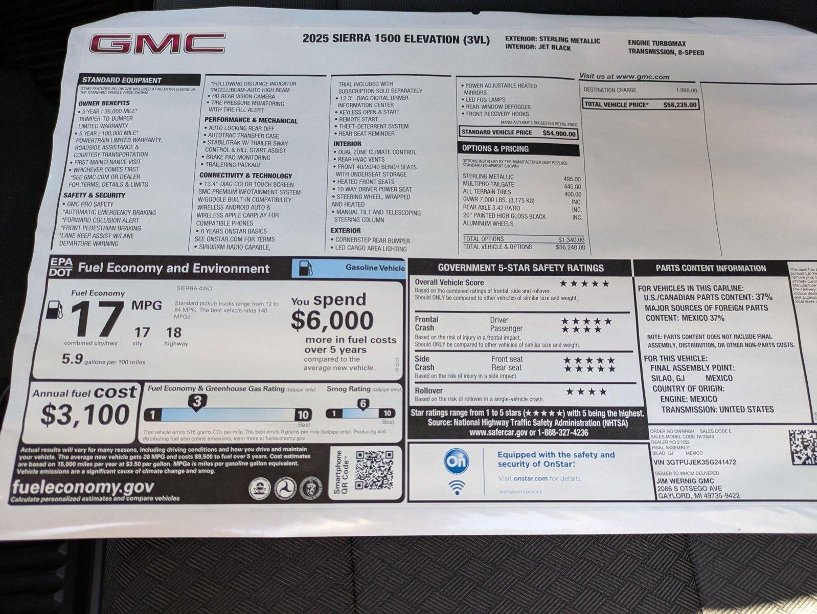 2025 GMC Sierra 1500 Elevation