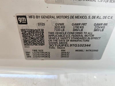 2026 GMC Sierra 1500 AT4X