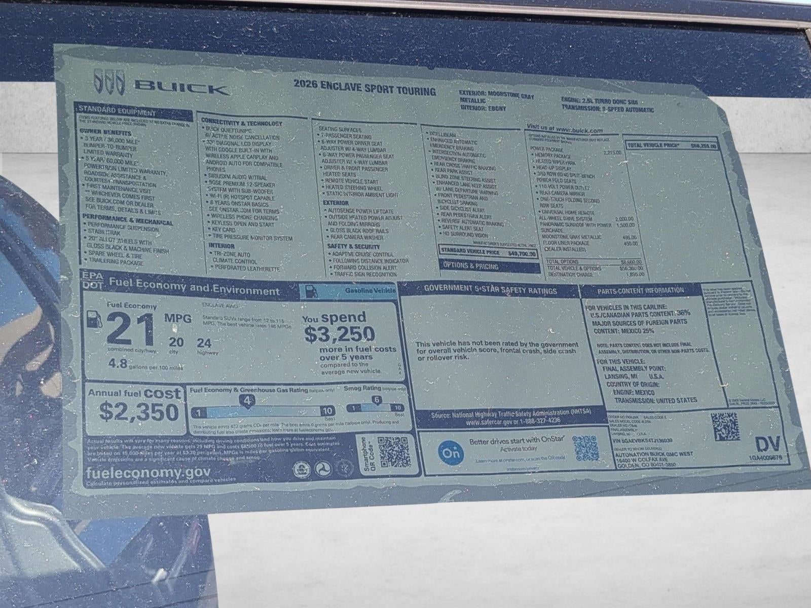 2026 Buick Enclave Sport Touring