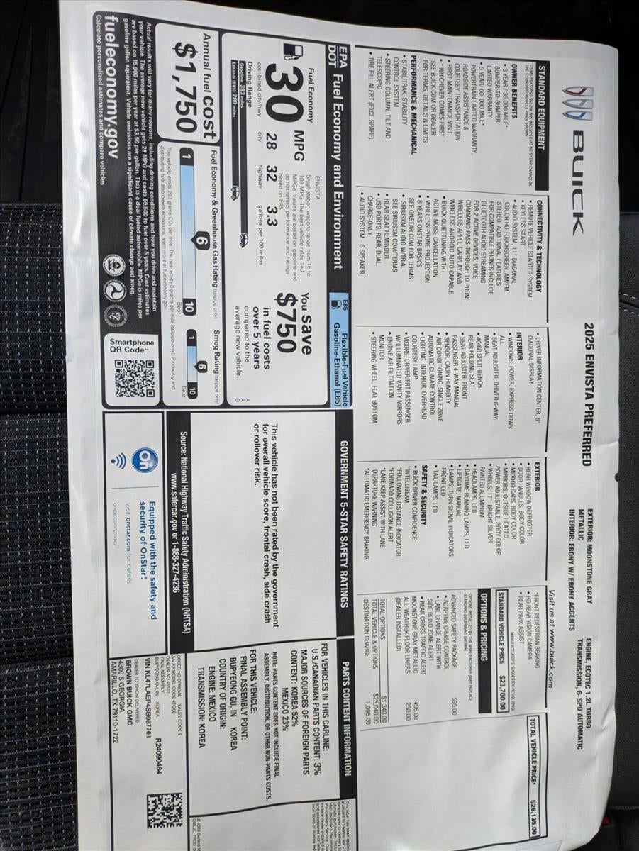 2025 Buick Envista Preferred