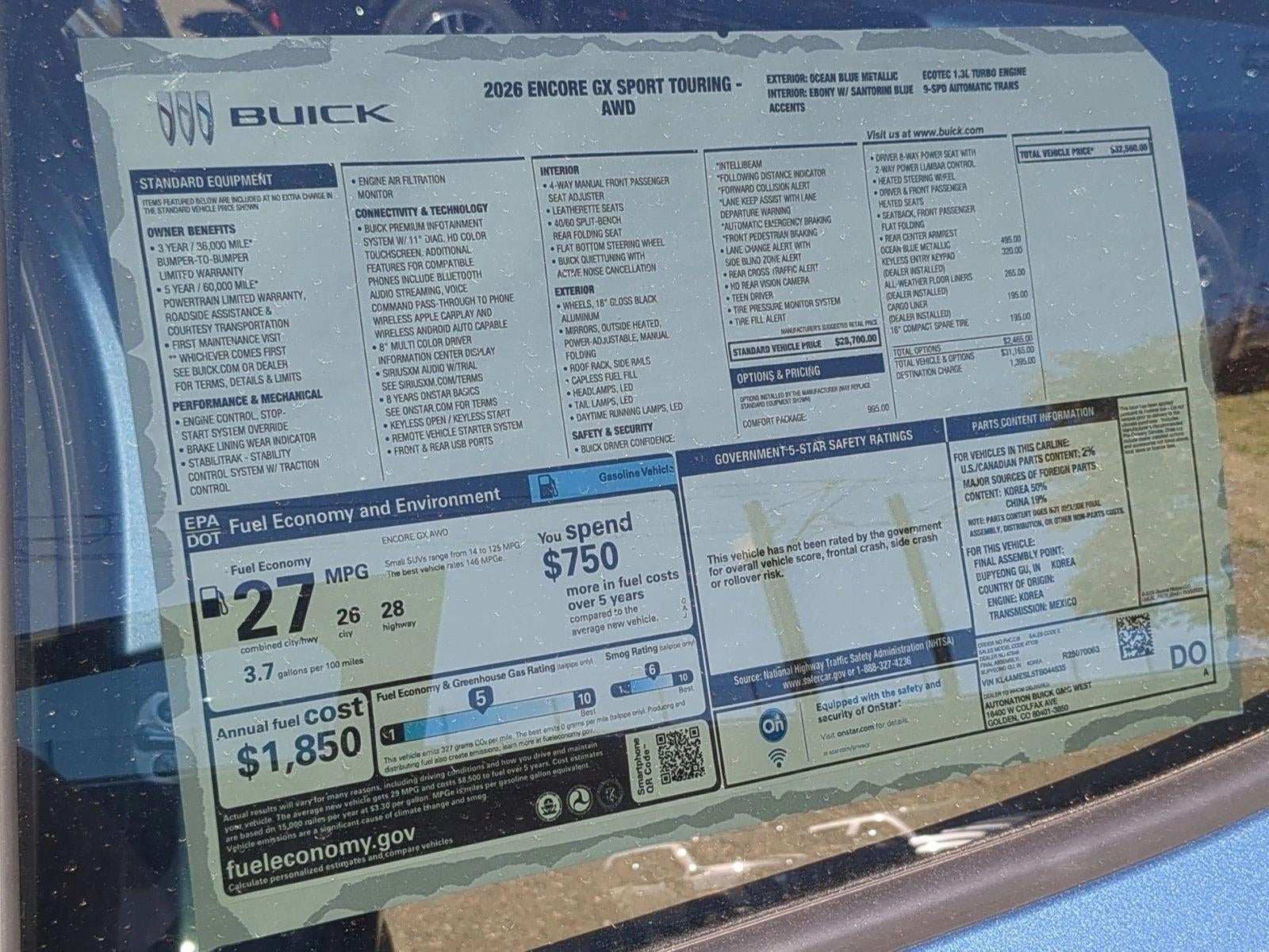 2026 Buick Encore GX Sport Touring