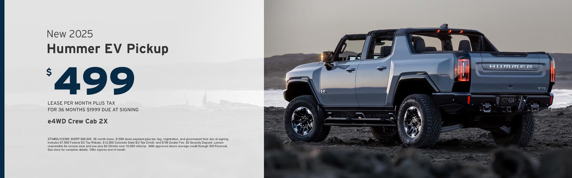 New 2025 Hummer EV at AutoNation Buick GMC Park Meadows in LONE TREE, CO.