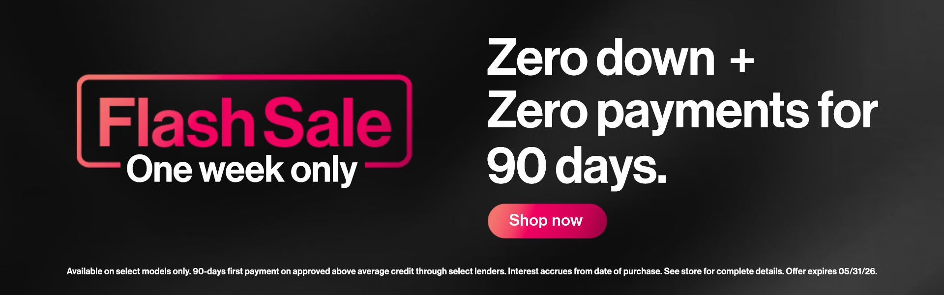 Flash Sale - One Week Only